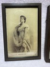 1890 Cabinet Cards  2  Framed Opera Star Margaret Reid Early Film Indianapolis