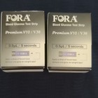 Lot  2 Fora Glucose Blood Test Strips No Coding Premium V10 v30 2 Boxes 50 Each