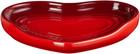 Stoneware Heart Shaped Spoon Rest  5   Cerise