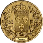France Gold 20 Francs   1867 Oz  - Louis Xviii - Avg Circ - Random Date