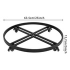 Metal Drum Dolly Heavy Duty Barrel Cart  Drum Dolly With Cross Braces  Wheels