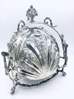 Sterling Silver Triple Folding Biscuit Box Rare Antique Piece Decoration 47 9ozt