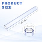 Clear Pvc Pipe High Impact Rigid Tube 1 34  Id   1 57  Od   1 08ft Blue