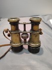 Brass Antique French Binoculars Late 19th Early 20th Century Beautiful Display 