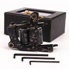 Pro Cast Iron Tattoo Machine Gun 10 Wrap Coils Shader Handmade Supply