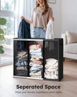 Laundry Hamper 3 Section With Lid And 3 Pcs Laundry Bag  Compartment 180l