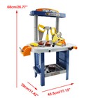 Workbench Electric Drill Tool Pretend Play Workshop Construction Toy For Kids
