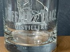 Rare Buffalo Trace Distillery Bourbon Whiskey  embossed Buffalo  Rocks Glass