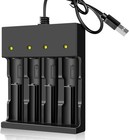 Intelligent Lithium Battery Charger - 4 Bay Usb For Safe Charging Anywhere