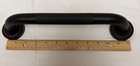 12 Inch Antique Brass Matte Black Textured Grab Bar