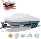 Heavy Duty 1200d Pu Waterproof Boat Cover  Trailerable Marine Grade Polyester   