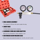 Cylinder Leak Down Tester Car Gasoline Engine Dual Gauge Leakdown Detector Tool