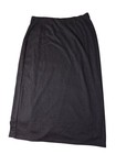 Vintage Brown Textured Maxi Stretch Pencil Faux Wrap Skirt 18 20w Pull On
