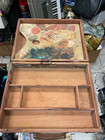 Wooden Artist Painters Palette Case Travel Box Dovetail Briefcase 16 5 X 13 X 4