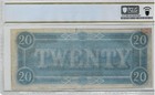 Pcgs 64  T-67 1864 Confederate States  20 Civil War Obsolete Banknote Currency