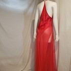 Victoria s Secret Silk Satin Long Nightgown Slip Large Red Dress