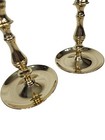 Vintage Baldwin Set Of Cast Brass Saucer Base Candle Stick Holders 6 5  Tall G50