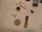 Lot Of 33teeny Tiny Doll House Furniture Phone Lamps Table Chairs Vtg Plastic