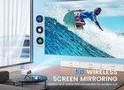 4k Mini Projector 35000lms 5g Wifi Bluetooth 1080p Video Home Theater W  Tripod