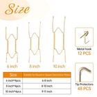 12 Pieces 6 8 10 Inch Plate Hangers For The Wall  Invisible Heavy Duty Wire P   