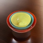 Rare   Vtg Set Of Jeannette Glass Beehive Nesting mixing Bowls
