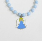 New--christmas Light Blue Angel 4 Piece  Girl s Jewelry Set-cute