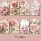 8 Junk Journal Tags  Junk Journal Supplies  Scrapbooking  Diary