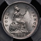 Great Britain Victoria Fourpence Four 4 Pence Groat 1838 Pcgs Ms65