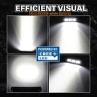 2x 8  Cree 80w Led Work Light Bar Flush Mount Spot Pods Driving Reverse Offroad