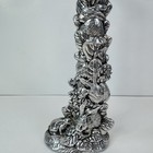 Vintage Arthur Court Bunny Rabbits Candlestick 1990 Silver Aluminum 9 t Euc
