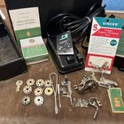 Singer 1947 Featherweight 221 Sewing Machine  Case And Attachments  Runs 