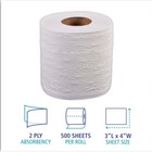 2-ply Toilet Tissue Septic Safe White 4 X 3  500 Sheets roll 96 Rolls carton