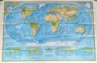 Vintage 1994 National Geographic The World Political Physical Folded Map