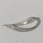 Ciner Silver Tone Asymmetrical Brooch Pin Signed Metal Costume Jewelry