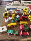 Huge Brio Lot Wooden Train Set Accessories Tons Of Specialty Magnetic Cars