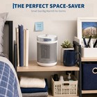 Portable Ceramic Space Heater Fast Heating adjustable Thermostat quiet 600w