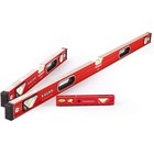 Goldblatt 3pcs Torpedo Level Set 9  24  48  Spirit Level Included Aluminum Alloy
