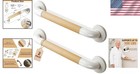 Grab Bars For Shower  2 Pack 16 In  Anti Slip Safety Bath Handle For Senior