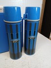 Vtg  Thermos Brand Sports Kit King Seeley Blue Picnic Set Camping  Hiking 