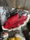 5 Pcs Sz M Cartoon Design Knit Crochet Cute Soft Cat Hat Rabbit Hat Costume
