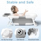 Bunwag Baby Bathtub  Collapsible Newborn Bathtub For Infant To Toddler