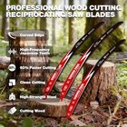 Ezarc Japanese Teeth Reciprocating Saw Blade 15 Inch  Arc Edge Wood Pruning Saw