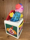 Vintage 1987 Mattel Jack In The Box Clown      Music Pop Goes Weasel Works