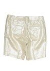 Women s Bermuda Shorts Beige 100  Linen Woven Pockets Flat Front Size 6