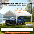 Carport Replacement Canopy 10x20ft Car Shelter Fabric Frame Not Included