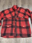 Vintage 1930 s  40s Hirsch Weis Wool Double Mackinaw Jacket Size Xl Red Black