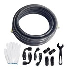 Ptfe Fuel Line Kit An8 E85 Nylon Braided Fuel Hose Line 10ft With 8pcs 8an