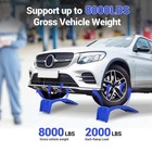 Heavy-duty 2-pack Steel Car Ramps  8000lb Load  8in Lift  Non-slip Surface