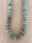 Vintage Navajo Sterling Silver Graduated Royston Turquoise Necklace