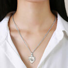Heart Urn Necklace For Ashes - Cremation Jewelry Keepsake Memorial Pendant Gift